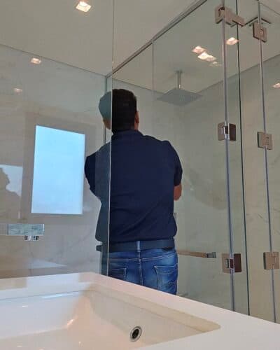 Mirror and fixture installation check