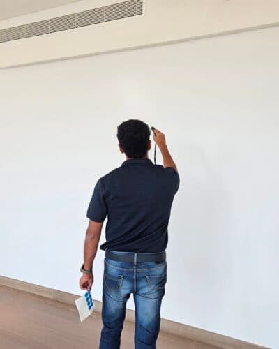 Wall surface check with inspection tools