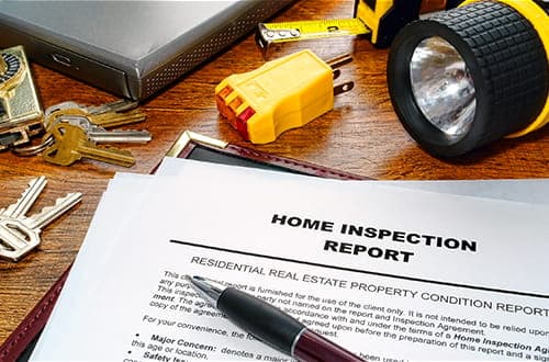Page from a Property Inspectors snagging report 2